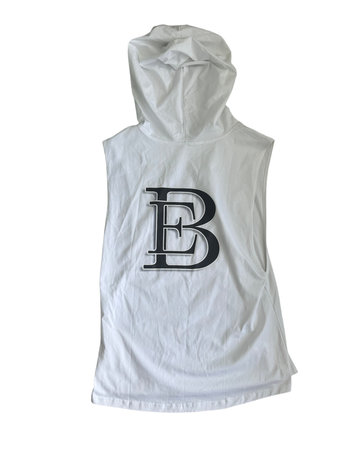 White Signature Hoodie Tank Top