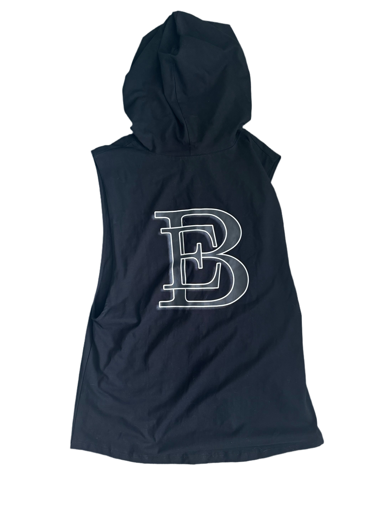 Black Signature Hoodie Tank Top